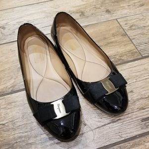 Varina Patent Leather Ballet Flats 8.5 D (wide)